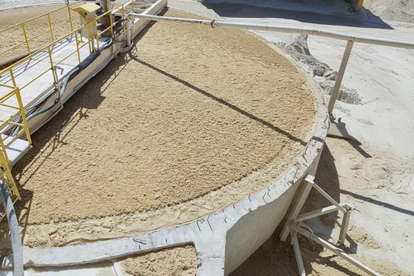 Foam control in mining thickener improving solid-liquid separation performance.