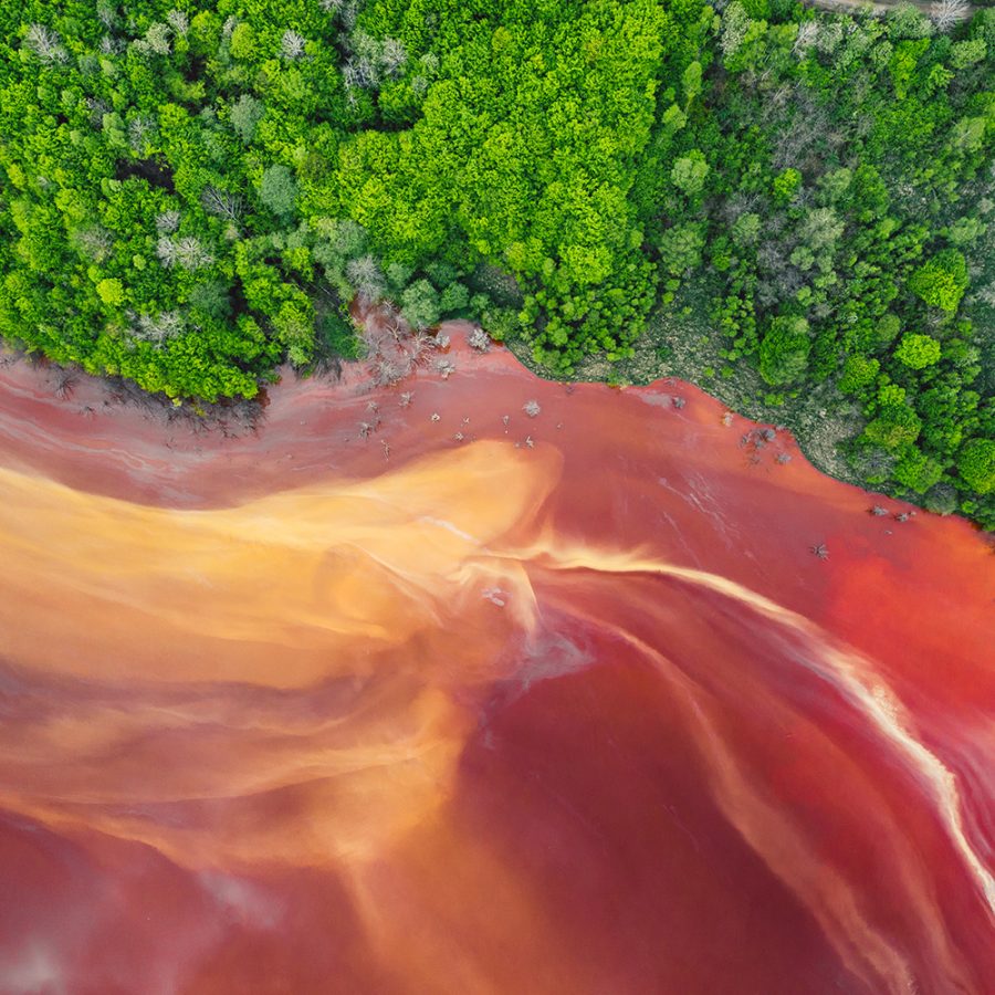 Mining environmental water management and responsible material flow control supporting sustainable mining operations.